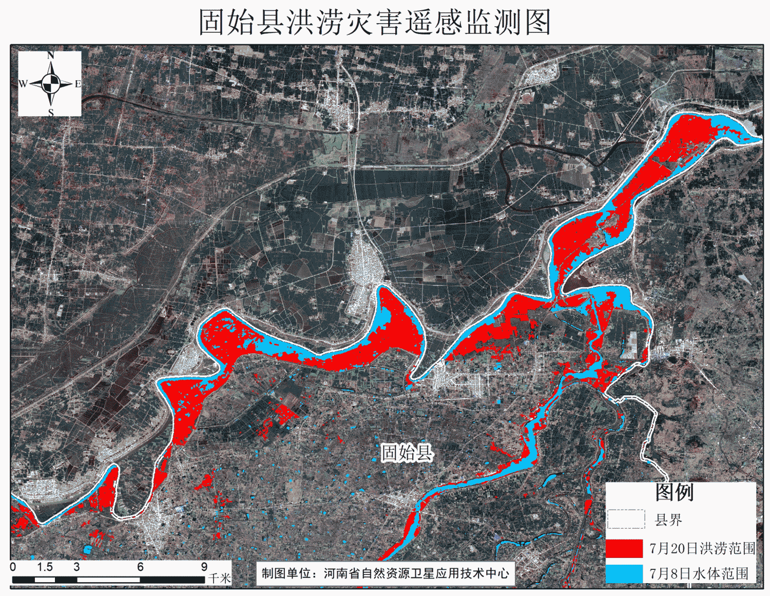 固始县洪涝灾害遥感监测图.gif