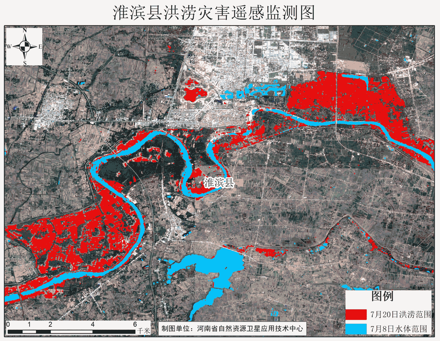 淮滨县洪涝灾害遥感监测图.gif